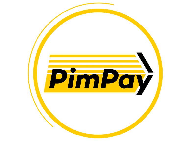 Company logo branding e commerce finance logo money pimpay yellow