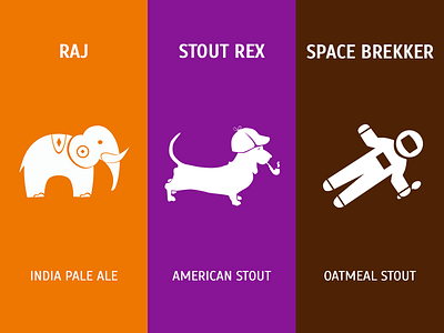 LB beer lables #6—8 astronaut beer craft detective dog elephant ipa oatmeal raj rex space stout