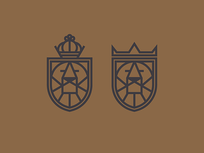 Lion Kings badge crown lion seal