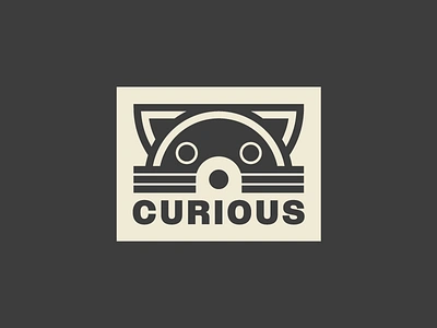 Raccoon animals branding curious face logo raccoons