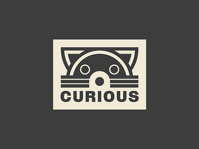 Raccoon animals branding curious face logo raccoons