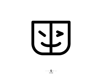 تایپوگرافی دورو (Two-Faced Persian Typography) concept deceitful farsi inkscape kind mean meaning minimal minimalism minimalist persian smile twoface twofaced typography vector villain word