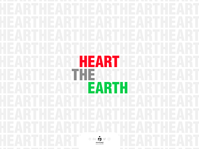 Heart the Earth Poster advertisement advertising earth environment environmental heart inkscape love minimal minimalism minimalist nature pattern poster repetition sentence typography vector