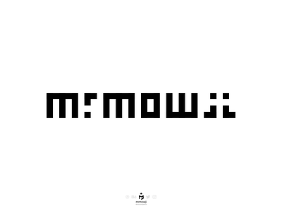 Mr. Mowji Logo for my blog blog blogger blogging favicon grid icon inkscape logo logotype minimal minimalism minimalist minimalistic mr pattern pixel pixelated typography vector