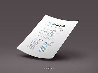 Resume Template cv cvdesign document farsi graphicdesigner layout libreoffice minimal minimalism minimalist mockup office page pagelayout persian resume resumedesign template threecolor word