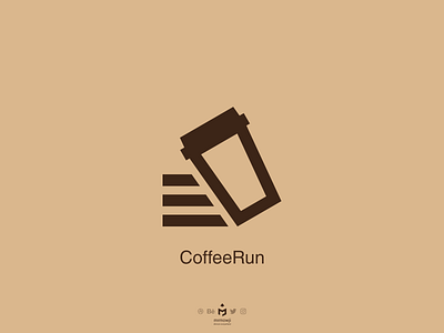 CoffeeRun Logo brand cafe coffee coffeeaddict coffeerun coffeeshop food foodorder logo logodesign logodesigner logoinspiration logoinspire minimal minimalism minimalist run