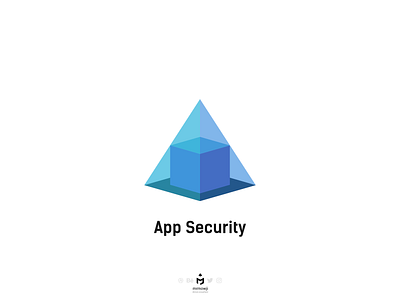 App Security Logo applicationlogo applogo logo logodesign logodesigner logotype minimal minimalism minimalist minimallogo pyramidlogo securitylogo