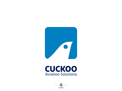 Cuckoo Aviation Solutions Logo airplane airplanelogo airplanetail aviationlogo birdlogo cuckoo logo logodesign minimal minimalism minimalist minimalistic minimallogo