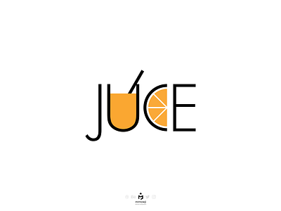 Juice Typography concept english flat fruit fruits glass inkscape juice meaning minimal minimalism minimalist orange simple typography vector word words