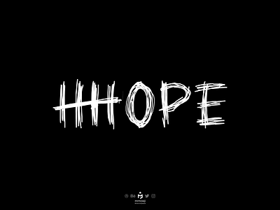 Hope Typography concept counter counting dark days english hope inkscape meaning prison prisoner scratch scratches typography typography design vector wall word words