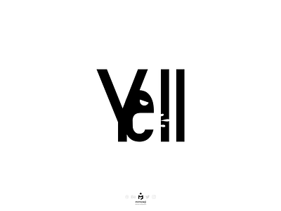 Yell Typography angry concept english inkscape mad meaning minimal minimalism minimalist mood negativespace shout shouting spit typography vector word words yell yelling