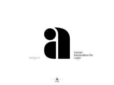 IAL Logo (Iranian Association for Logic) a letter branding concept english ial il inkscape logic logo logodesign logotype meaning minimal minimalism minimalist stencil typography vector words