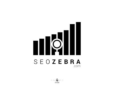 SEO Zebra Logo animal ascending bars brand branding chart concept eye head inkscape logo magnifier minimal minimalism minimalist optimization searchengine seo vector zebra