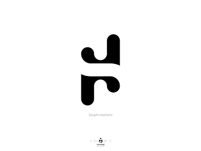 Soophi Hashemi Logo (SH) ambigram branding concept identity initials inkscape letters logo minimal minimalism minimalist name negativespace personal logo sh simple typography vector