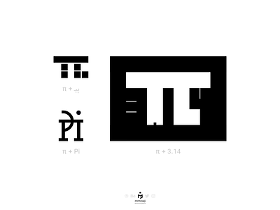 Pi Typography in 3 forms 3.14 concept english farsi greek inkscape math mathematics meaning minimal minimalism minimalist negativespace numbers persian pi simple symbol typography