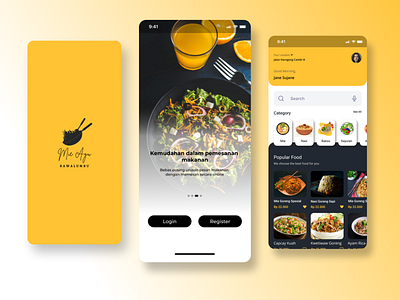 Mie Ayu App android branding chinesefood flutter food food app ios landing page mobileapp noodle restaurant restaurant app seafood ui uiux ux