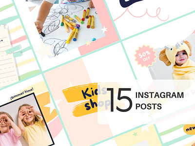 Cute and fun instagram template