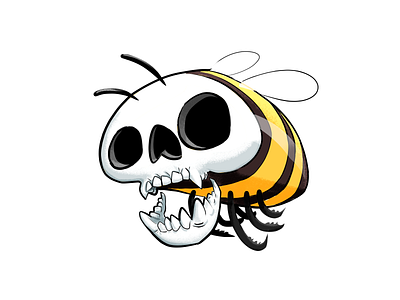 Killer Bee bee clip studio paint design digital art illustration killer bee logo t shirt art t shirt design