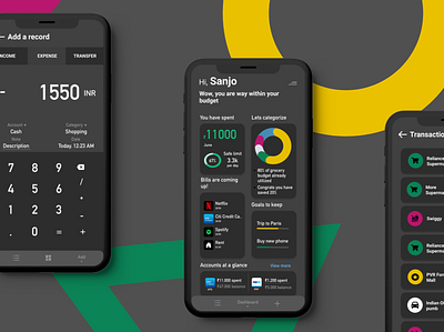 dotWallet app app design expense tracker figma finance finance app iphone money wallet