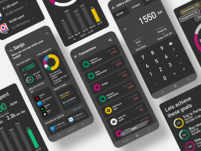 dotWallet Screens app app design expense tracker figma finance finance app iphone money ui wallet