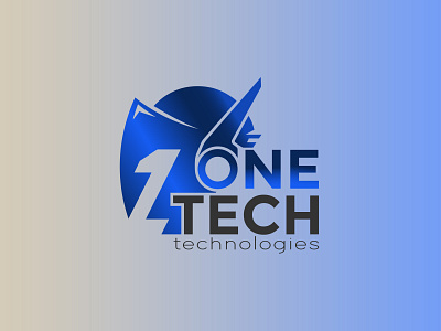 ONE-TECH design illustration logo