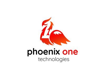 PHOENIX-ONE design illustration logo minimalist logo modern logo