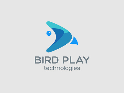 BIRDPLAY branding design illustration logo minimalist logo modern logo technology