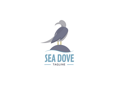 SEA-DOVE LOGO design illustration logo minimalist logo