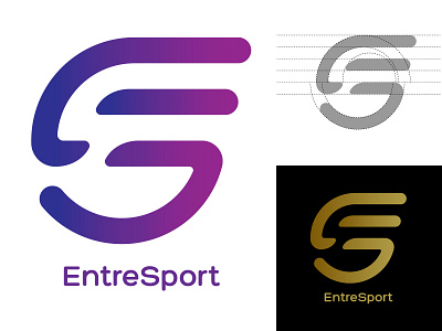 EntreSport Logo branding logo minimalist logo monogram logo sportswear