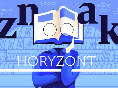 Book Character animation book horyzont pages znak