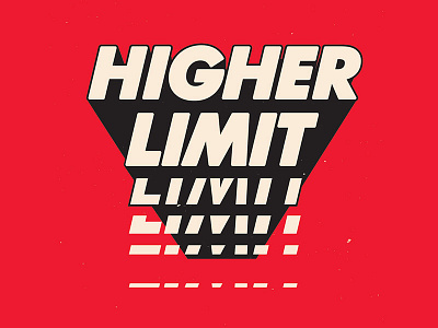 Higher Limit dope red t shirt typo