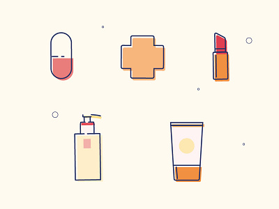 Drugstore Icons apteka cosmetics drugstore helth icondesign minimalist simple icons