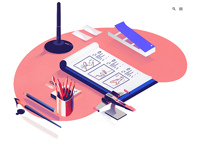 Interactive Agency design design art illustration illustration art interactive procreate quantoo webdesign webillustration xwing