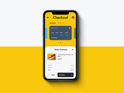 Credit Card Checkout Screen