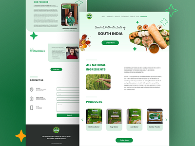 Food Website Landing Page app design figma food minimal ui uiux ux uxui webdesign webdesigns webui