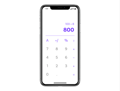 DailyUI 004 Calculator Challenge dailyui 004