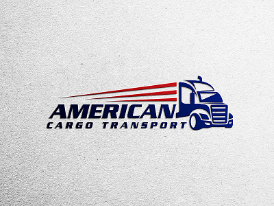 Logo Design for American Cargo Transport branding graphic design logo