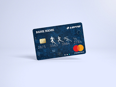 Co-Branded Sport Credit Card Design credit card graphic design illustration