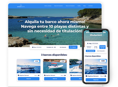 OpenBoats design flat minimal ui uidesign ux uxdesign uxui web website