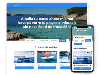 OpenBoats design flat minimal ui uidesign ux uxdesign uxui web website