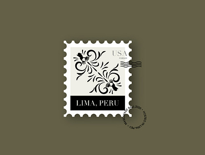 Lima stamp branding illustration