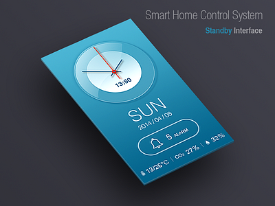 Smart Home Control System Standby Interface interface standby