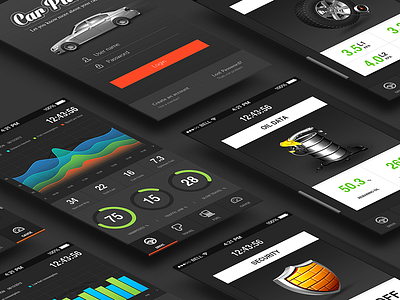 Car APP app car gui ios ux