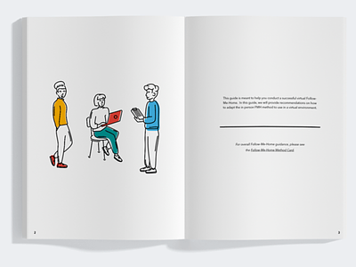 Virtual Follow Me Home Guide design thinking empathy illustration methodology print design