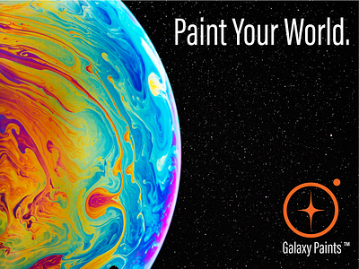 Galaxy Paints billboard advertising billboard mockup poster