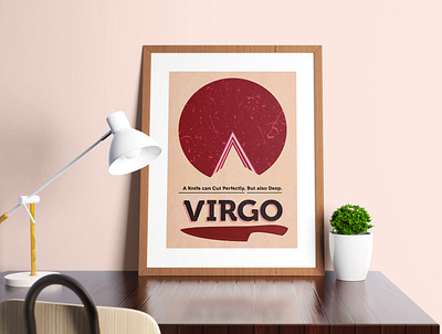Zodiac Poster Design_Virgo concept art graphicdesign illustration poster design virgo poster visual design