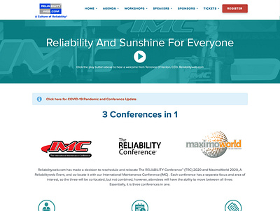 The International Maintenance Conference 2020 custom website design design responsive design responsive website responsive website design ui ux website wordpress design wordpress development