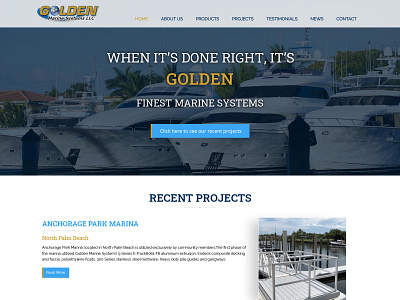 Golden Marine Systems custom website design design responsive design responsive website responsive website design ui ux website wordpress design wordpress development