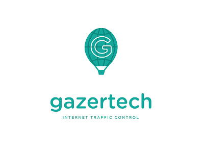 Gazertech branding challenge design designchallenge flat hot air balloon logo vector