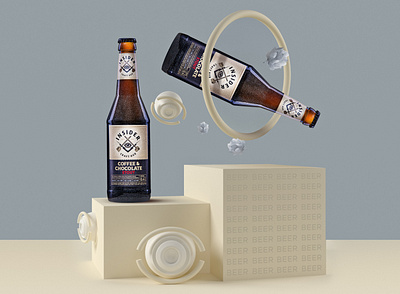 Beer advertasing 3d art 3dmodelling 3dsmax advertising artwork beer bottle branding captureone collage concept design graphicdesign illustration retouch